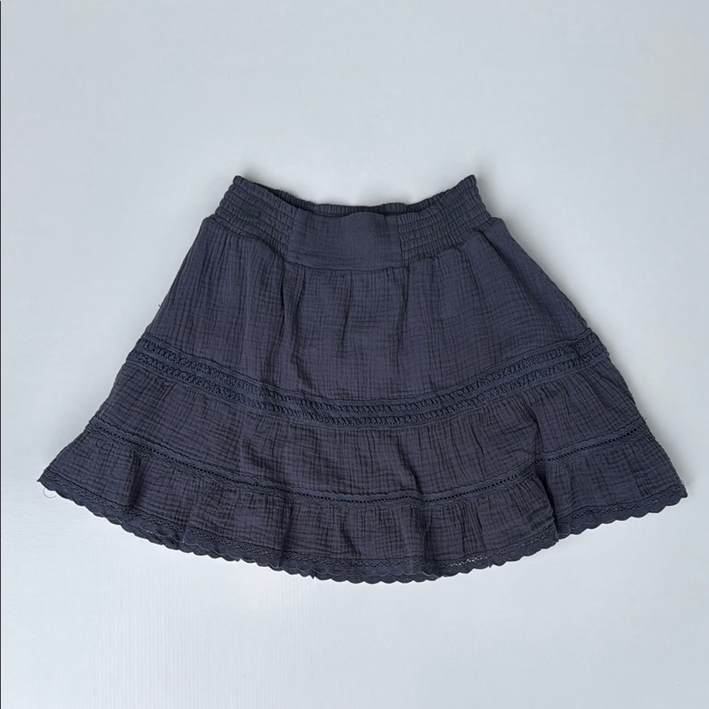 Katie J NYC Navy Skater Mini Skirt